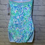 Lilly Pulitzer Sz 10 Surf Blue SOLEIL IT ON ME JAGGER SWIMSUIT One Piece NWT Photo 9