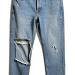 Abercrombie & Fitch Abercrombie Fitch 90s Straight Ultra High Rise Jeans 2/26 Short Light Ripped Photo 0