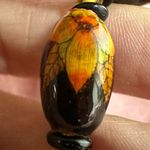 Black wood and flower beaded necklace Photo 6