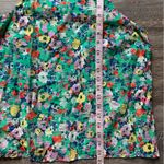 Anthropologie Maeve by  Green Floral Tank Top 8 Photo 3