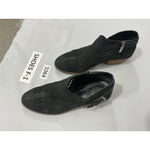 Vince Camuto Womans Size 8.5 M Black Leather Vented Zip Block Heel Bootie Photo 2