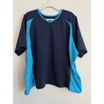 Juno Active QuikEnergy Short Sleeve Swim Sun Top Turquoise Black Women's Size 4X Photo 2