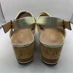 Linea Paolo  SANDAL platform Gold slingback open toe size 5M F15 Photo 6