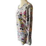 Disney  Long Sleeve Gray Pajama Shirt Size Large Photo 7