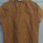 Coldwater Creek  orange Button up lightweight cotton blouse. Size‎ petite XL. Photo 4