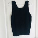 Commense Womens Tank Top Size XS Black Ribbed Trim‎ Knit Sleeveless Scoop Neck Photo 1