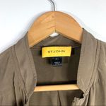 St. John Silk Long Sleeve Brown/Dark Taupe Top Photo 2