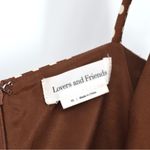 Lovers + Friends Nelly Draped Mini Dress Polka Dot Brown White Women's XS Photo 6