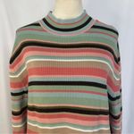 Kate Hill  Sweater Women Plus 2X Crewneck Pullover Cable Knit Stripes Pima Cotton Photo 1