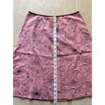 julie's closet Vintage A-Line Skirt Womens Medium Pink Brown Knee Length Floral Y2K Coquette Photo 5