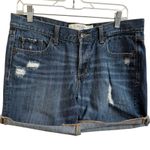 Abercrombie & Fitch Women’s Size 28/6 Button Fly Distressed Denim Jean Shorts Photo 0
