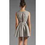 Keepsake  the Label Cocktail Dress Large Silver Jacquard Bling Prom Homecoming Photo 1