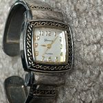 Geneva Platinum women’s vintage two tone bangle bracelet watch OS extendable‎ Silver Photo 1