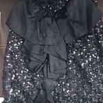 Strapless sequined little black dress Size XS Photo 4