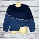 Rubberband Stretch Size S Navy Sweatshirt Photo 0