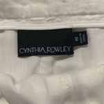 Cynthia Rowley  White Linen Skirt EUC size 10 Photo 1