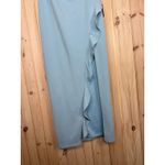 Lulus NWT  After Hours Light Blue Strapless Ruffled Maxi Dress Gala Banquet Sz M Photo 4