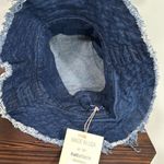 Hat Attack NWT Frayed Edge Crusher Dark Denim Bucket Hat Blue Photo 3