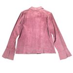 Vintage Margaret Godfrey Mauve Pink Genuine Leather Shirt Jacket Size M Photo 1