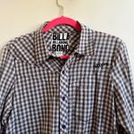 Billabong  plaid cotton button down shirt L cowgirl western Photo 5