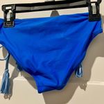 Aerie TASSEL TIE BIKINI BOTTOM XXS NWOT Bright Blue Photo 3