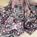 A New Day ⭐️  Paisley Magenta White Cream Printed Square Scarf Handkerchief NWOT Photo 1