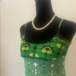 Green Patterned Dress with Swirls Size XS Photo 1