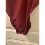 Kona Sol  Women's SwimSuit Full Coverage Size Medium Burgundy Photo 2