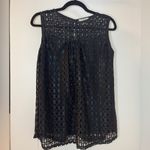 Shannon Ford Black Sleeveless Blouse Size XL Photo 3