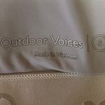 Outdoor Voices  White Scoop Neck Racerback Cutout Yoga Athletic Sports Bra Size S Photo 2