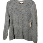 14th & Union Women’s Popcorn Knit Bubble Sweater XL NWT Gray Photo 1