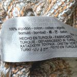 ZARA Knit Dress Womens XL Multicolor Striped Midi Short Sleeve Chic Boho Work Photo 4