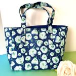 Floral Lunch Tote Blue Photo 0