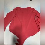 Red Wide Sleeve Tie Off Long Sleeve Bell sleeves Size L Photo 2