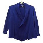 Lands' End Wool Cardigan Sweater Blue 3X Photo 0