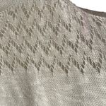 Arizona Jeans Women's Size Medium Cream Open Knit Coastal Top Photo 5