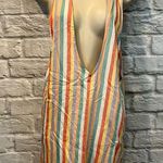 Beach Riot NWT  Rainbow Striped Dress Women’s XS Coverup Beach Swim Dress Photo 4