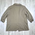 Bar III Women's Plus Size NWT Olive Army Green 3/4 Sleeve Blazer 2X Photo 6