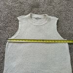 Abercrombie & Fitch white knit sleeveless sweater vest size L Photo 9