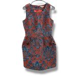Anthropologie Tulle Structured Tapestry Scoop Neck Mini Dress Sz S Photo 1