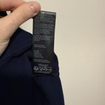 Maeve  by Anthropologie NWT Square Neck Linen Blend Navy Button‎ Front Midi Dress Photo 5