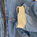 Vintage Y2K Lined Hooded Denim Jacket CMC Color Me Cotton Medium 90s Old School Blue Photo 5