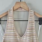 American Eagle Outfitters Striped Halter Tank Top Cropped Sleeveless Y2K Crop L Photo 2