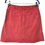 Anthropologie Pilcro 4 Chino A Line Short Button Front pink skirt Photo 1