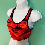 Victoria's Secret PINK Red & Black Camo Sports Bra Photo 4
