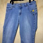 Levi's 711 Skinny Embellished Jeans Vintage Soft Blue Wash Star Eyes Zip Fly 31 Photo 2