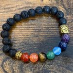 Lava Stone Chakra Bracelet Photo 0