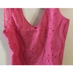 Women's Medium/Large Ruffle Babydoll Top Pink Bow 🎀 Sleeve‎ Tie At The Shoulder Photo 2