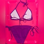 Victoria's Secret  Purple Triangle Bikini Set Photo 1
