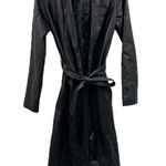 NA-KD Misslibell x Black Faux Leather Tie Waist Trench Coat Size 38 Photo 0